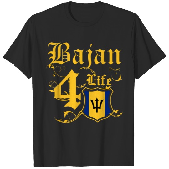 Discover Bajan 4 Life Stylish Barbados Flag christmas gift T-shirt