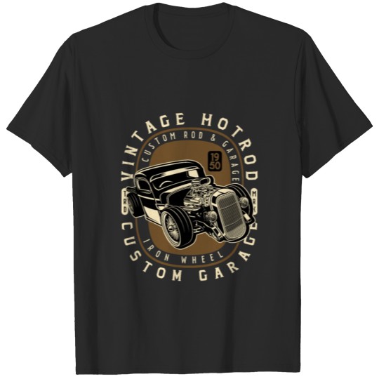 Discover Vintage Hotrod Hot Rod Retro American Cars Gift T-shirt