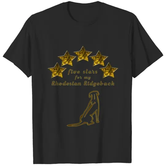 Rhodesian Ridgeback Five Stars T-shirt