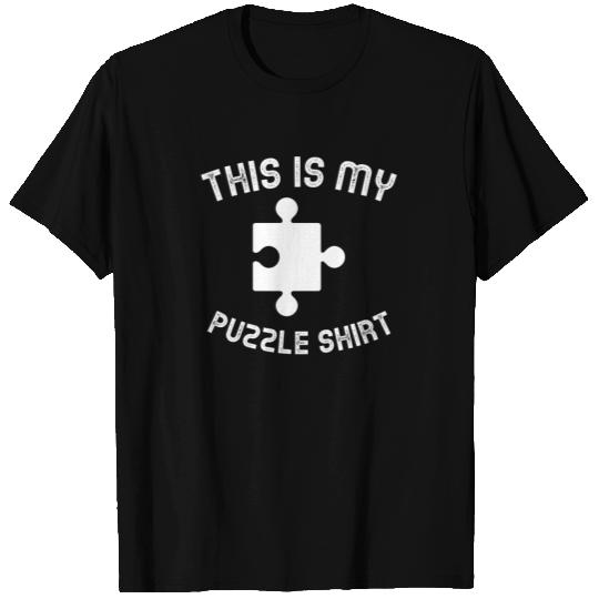 This is my Puzzle Shirt - Riddle Riddler Puzzler T-shirt