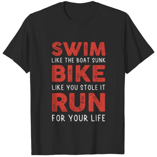 Discover run triathlon swim T-shirt