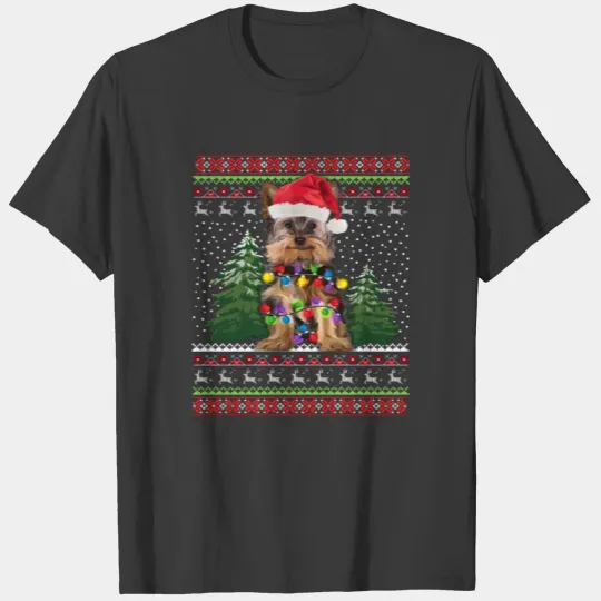 Yorkie Ugly Christmas Shirt Funny Yorkies Puppy Ch T-shirt