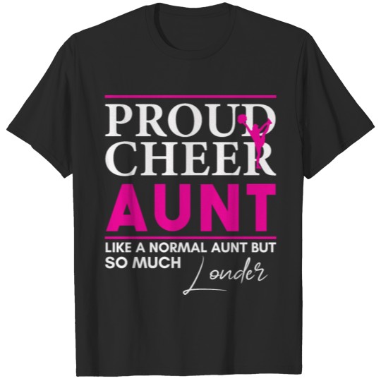 Discover Womens Cheerleading Gifts - Proud Cheer Aunt Shirt T-shirt