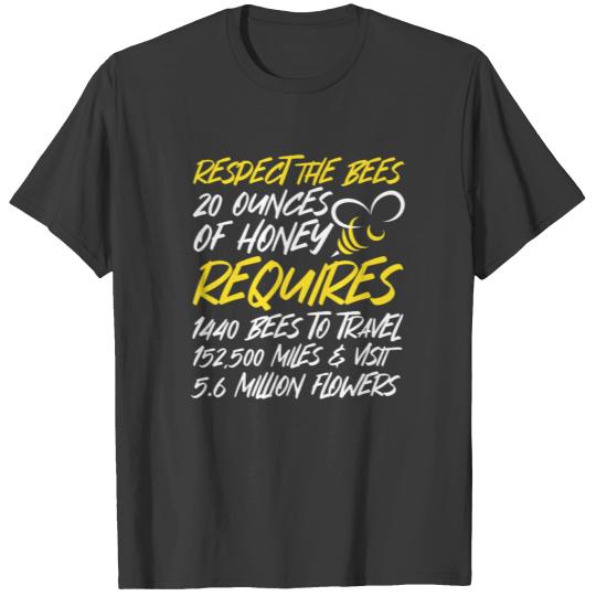 Respect The Bees Funny Beekeeper T-shirt
