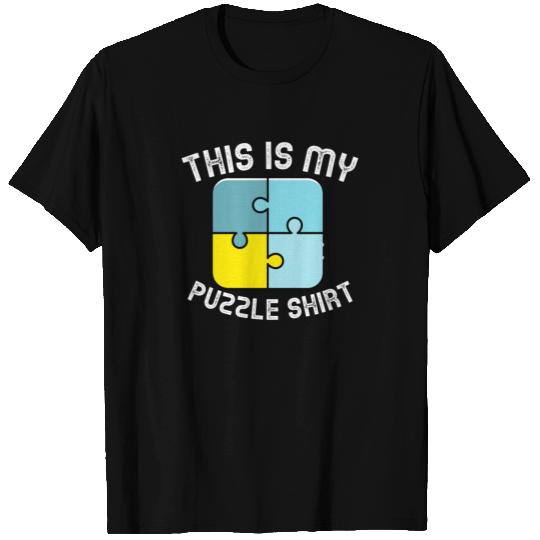 This is my Puzzle Shirt - Riddle Riddler Puzzler T-shirt