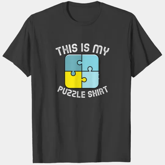 This is my Puzzle Shirt - Riddle Riddler Puzzler T-shirt