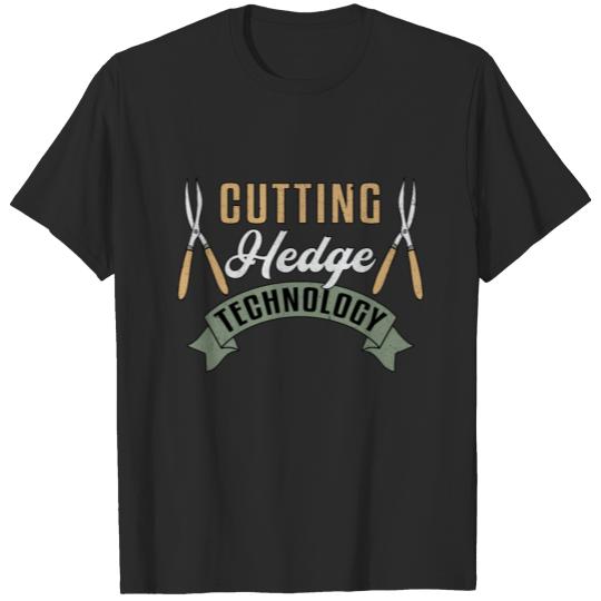 Cutting Hedge Landscaping Garden Landscaper Funny T-shirt