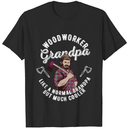 Discover Woodworker Grandpa Woodworking Arborist Carpenter T-shirt