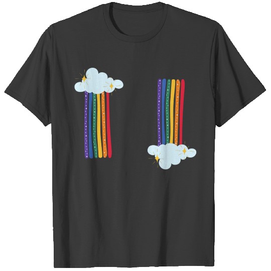 Rainbows Clouds Stars T-shirt
