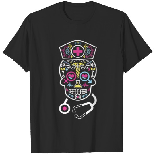 Discover Nurse Sugar Skull T-shirt