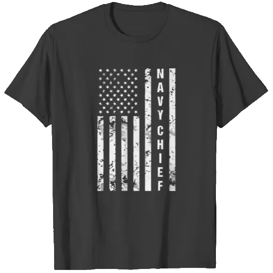 American Flag Navy Chief T-shirt