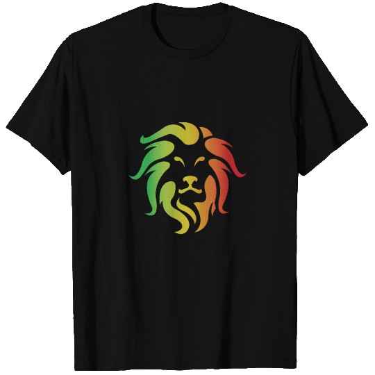 Lion Rasta colored Lion Art T-shirt