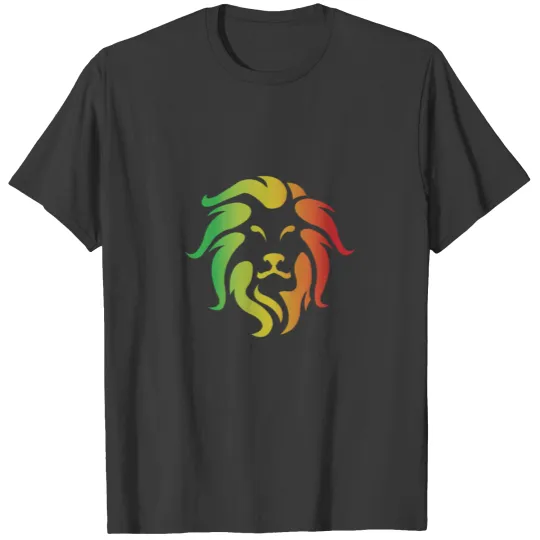 Lion Rasta colored Lion Art T-shirt