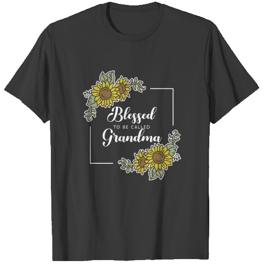 Discover Blessed To Be Called Grandma Sunflower Mama Mom T-shirt