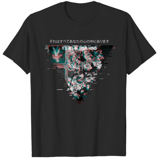 Vaporwave Art Aesthetic 80s Cherry Blossom Meme It T-shirt