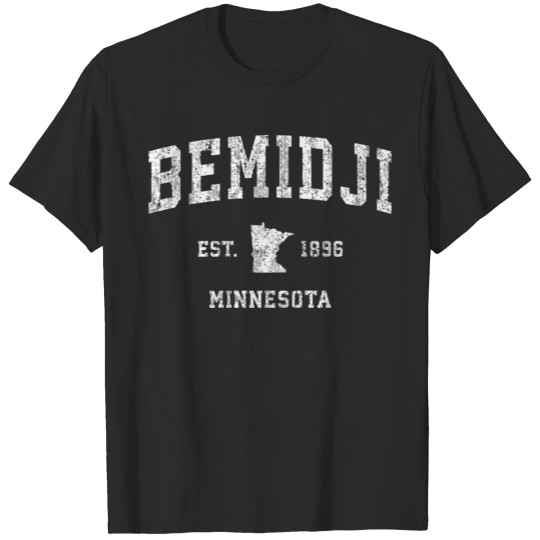 Bemidji Minnesota Mn Vintage Athletic Sports Desig T-shirt