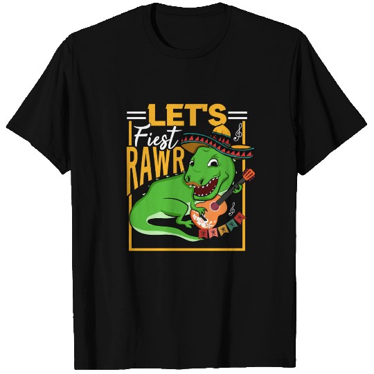 Cinco De Mayo TRex Boy Dinosaur Mariachi Lets T-shirt