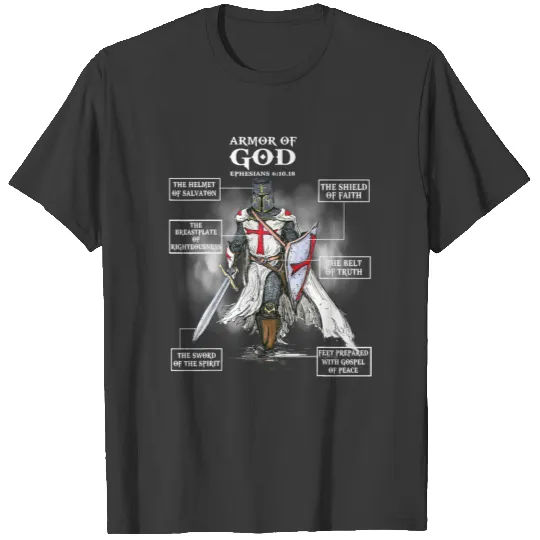 Discover Armor Of God Bible Verse Religious Christian T-shirt
