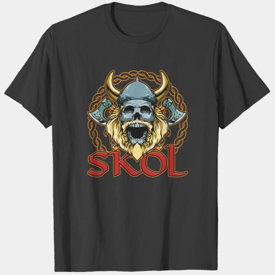 Viking Skol Beer Drinking Norse Mythology Warrior T-shirt