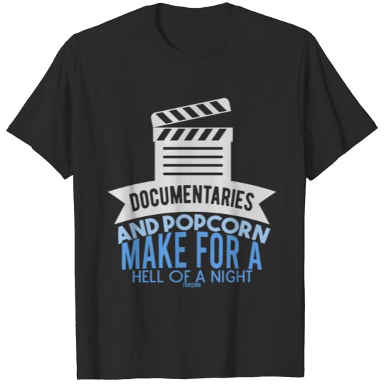 Discover Documentaries And Popcorn Make For A Great Night T-shirt