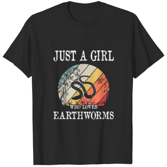 Discover Just A Girl Who Loves Earthworms Gift T-shirt