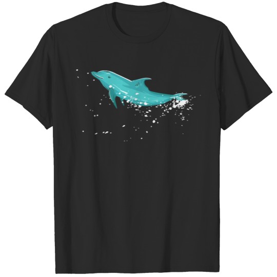 Discover dolphin sealife flipper water ocean whale T-shirt