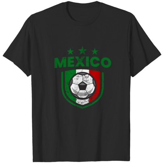 Discover Retro Mexico Soccer Football Fan Country Mexican T-shirt