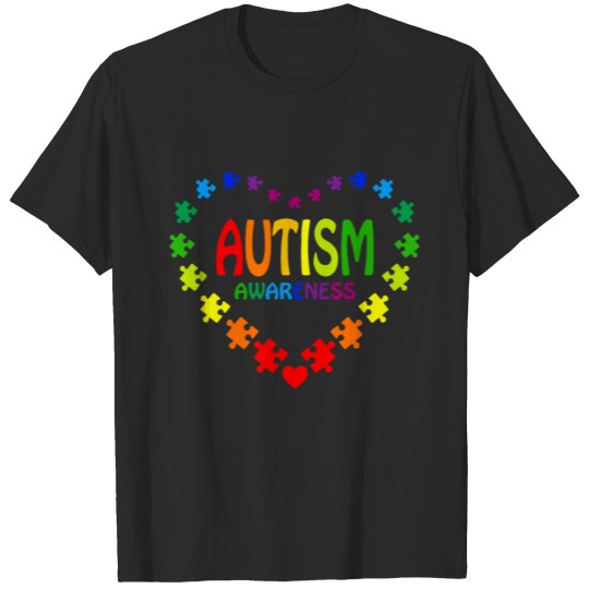 Discover Autism Heart Autism Awarenes Love T-shirt