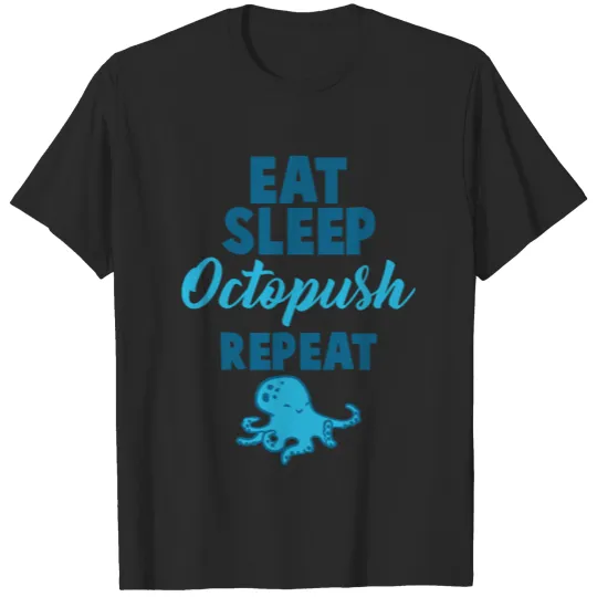 Discover Eat Sleep Octopush Repeat for Hockey Player T-shirt