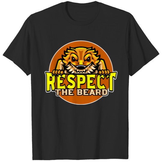 Respect Bearded Dragon For Lizard or Reptile Lover T-shirt