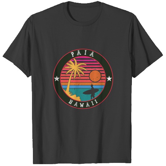 Retro Makena Beach Maui Paia Hawaii HI T-shirt