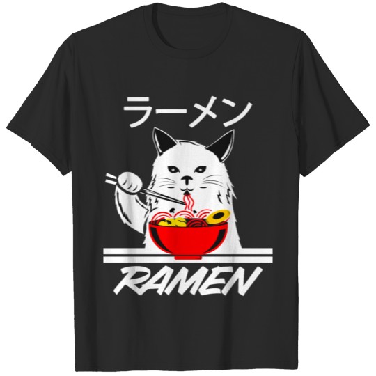 Discover Ramen Noodles Cat Otaku Anime Manga Cosplay Gift T-shirt