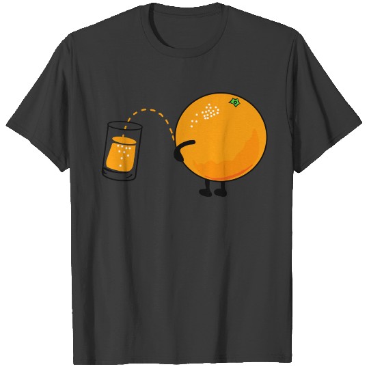 Funny orange juice Graphic Art T-shirt