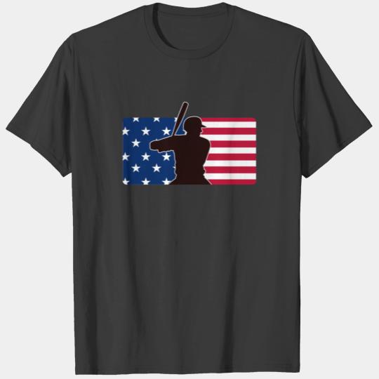4th of july, 4th of july baseball, Baseball USA T-shirt
