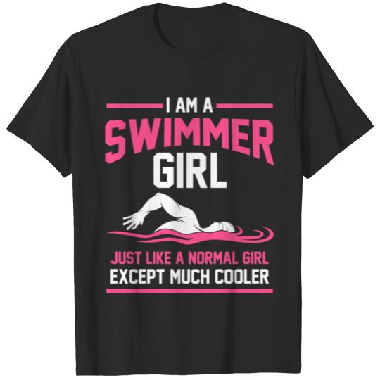 Discover Swimmer Girl Swimming Gift T-shirt