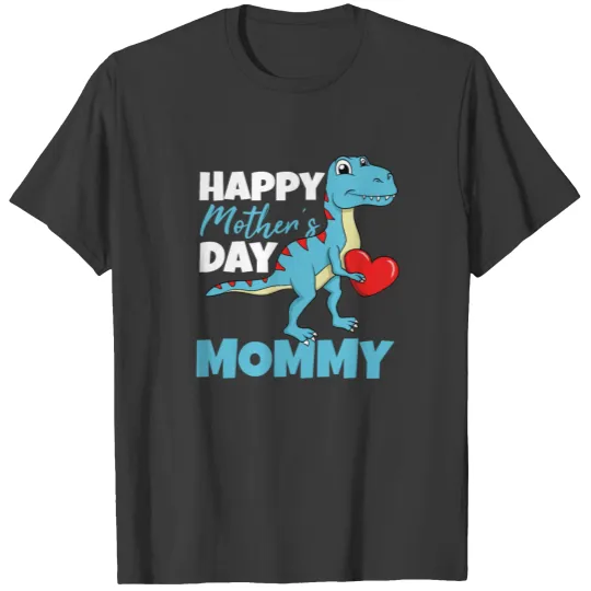 Happy Mothers's Day Mommy Mom Dino Toddler Boy T-shirt
