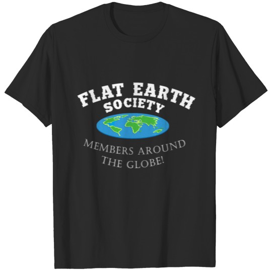 Flat Earth Conspiracy Planet Astronomy World Gift T-shirt