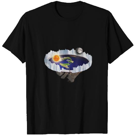 Flat Earth Conspiracy Planet Astronomy World Gift T-shirt