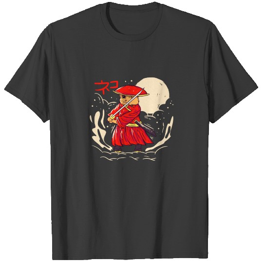 Samurai cat T-shirt