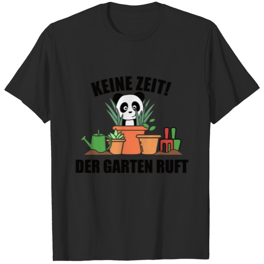 Discover No Time The Garden Calls Gardener Panda Garden T-shirt