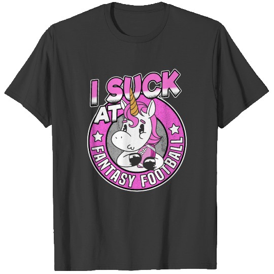 Fantasy Football Loser Outfit Funny Unicorn Gift T-shirt