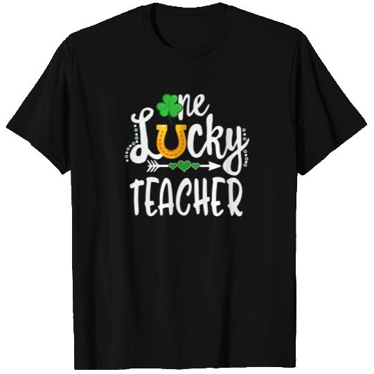 St Patricks Day Shirt, One Lucky Teacher, st T-shirt