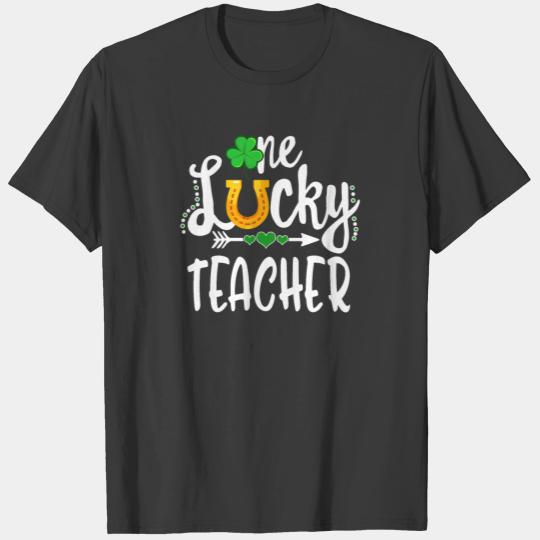 St Patricks Day Shirt, One Lucky Teacher, st T-shirt