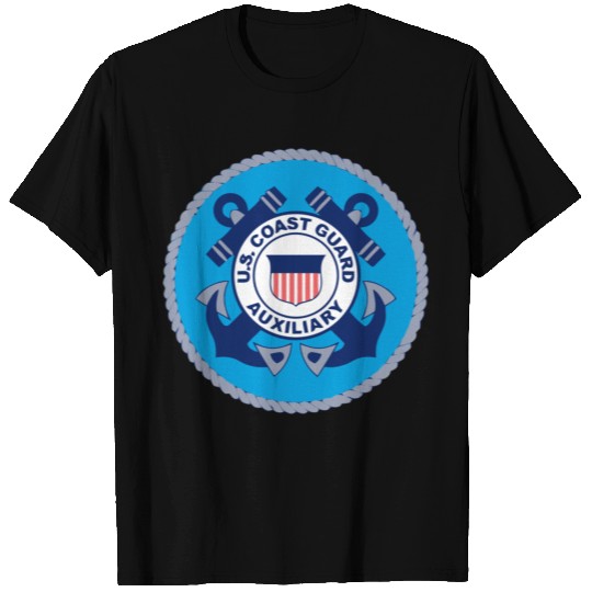 Us Coast Guard Auxiliary Homeland Security Patch T-shirt