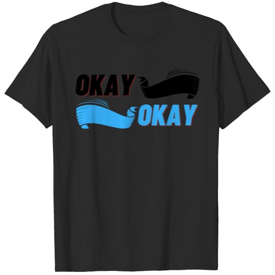Discover Okay Design double flag T-shirt