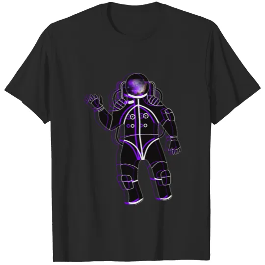 Discover Trippy Astronaut in Space T-shirt