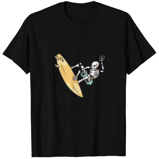 Surfing Skeleton Surfer T-shirt