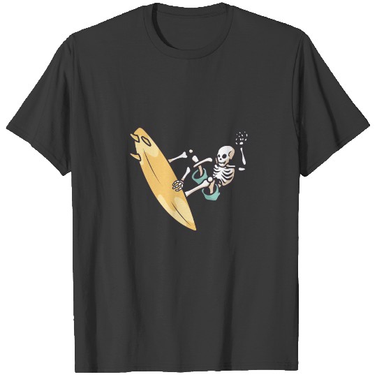 Surfing Skeleton Surfer T-shirt