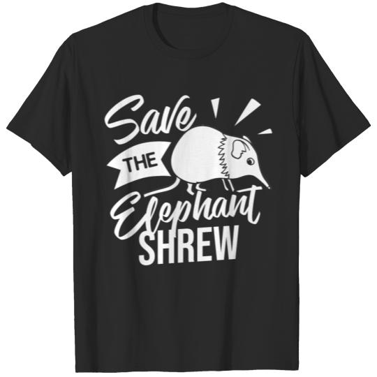 Discover Elephant Shrew Gift Sengi Cute Jumping Mouse T-shirt