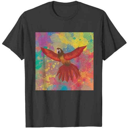 Birdwatching Pattern Bird Abstract Nature Lover T-shirt